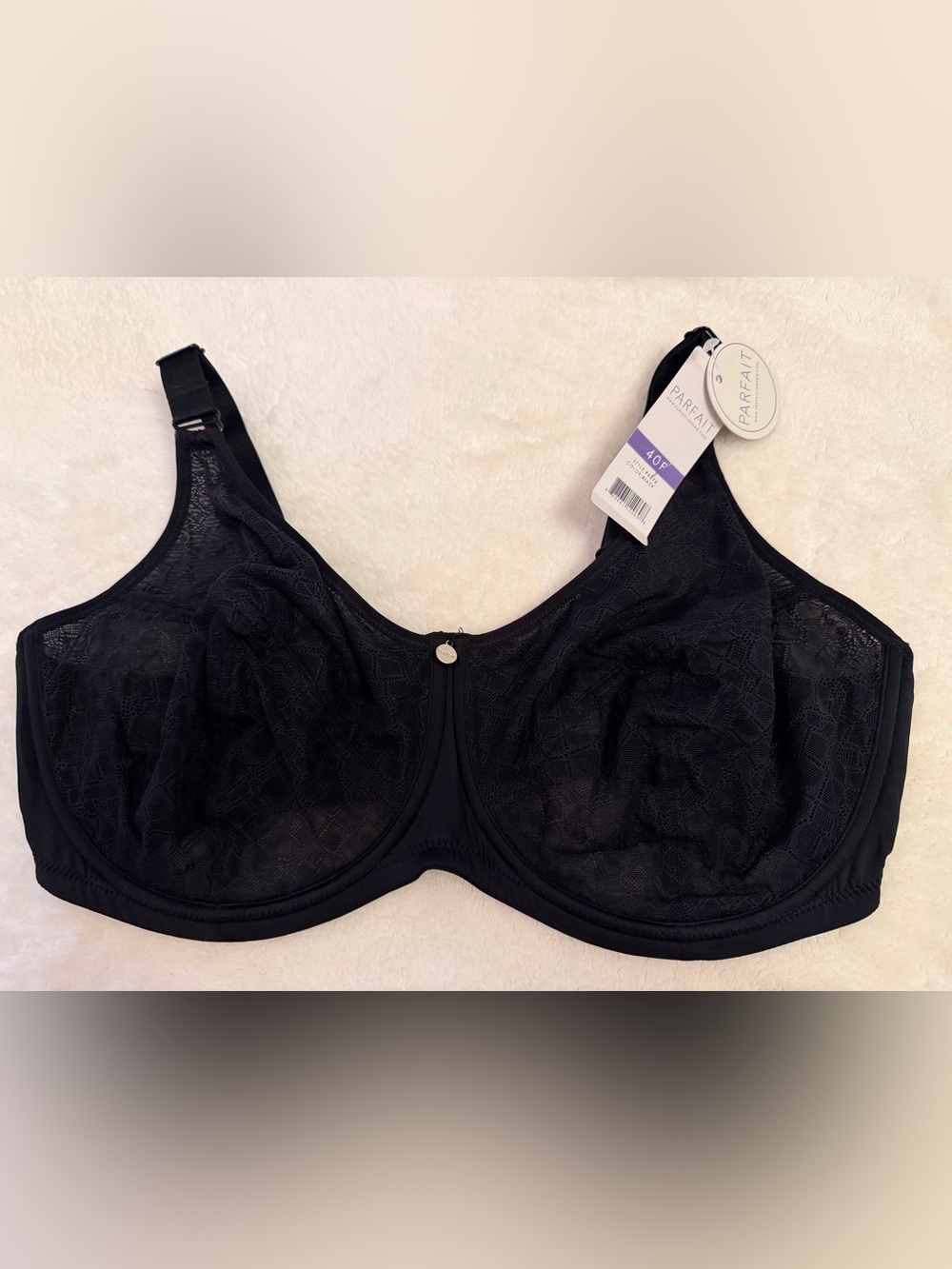 Parfait Lingerie Black Lace Underwire Bra Style NWT Size 40G